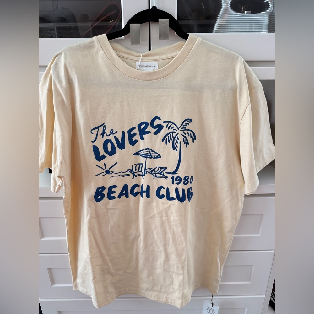 Cover Up Tee in Blue Beach Club